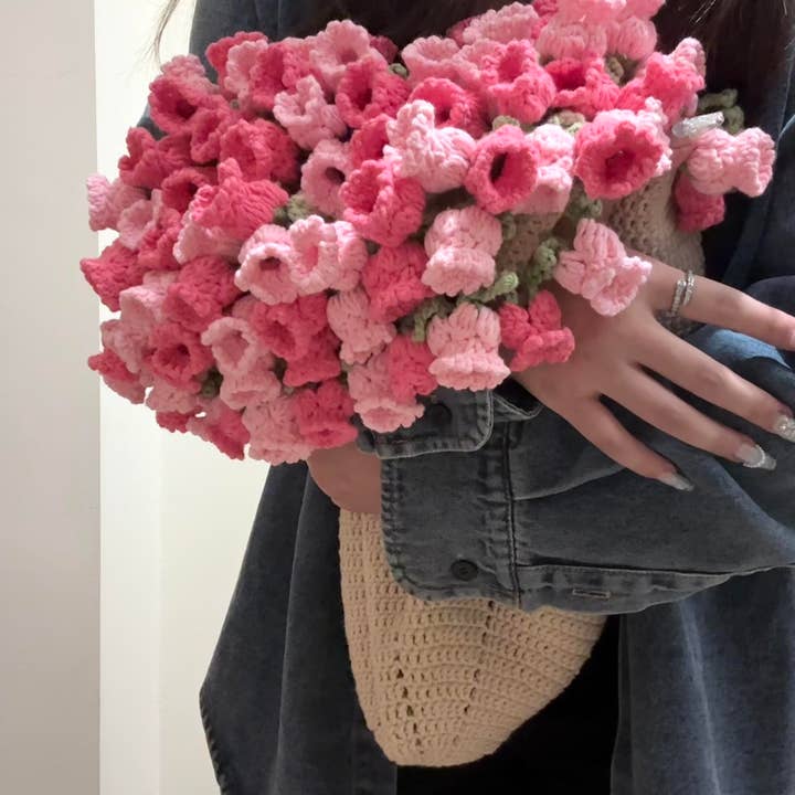 Lilyrosy(Duty free) - Wholesale Throw Blanket - Crochet lily of the valley Blanket, bouquet blanket 3