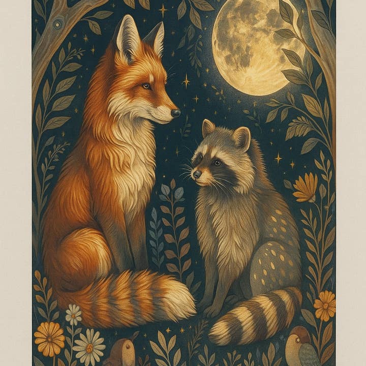 Enchanted Forest Velveteen Plush Blanket, Fox and Raccoon and other Purchase Wholesale small animal paper bedding. Free Returns & Net 60 Terms on Faire trending on Faire.