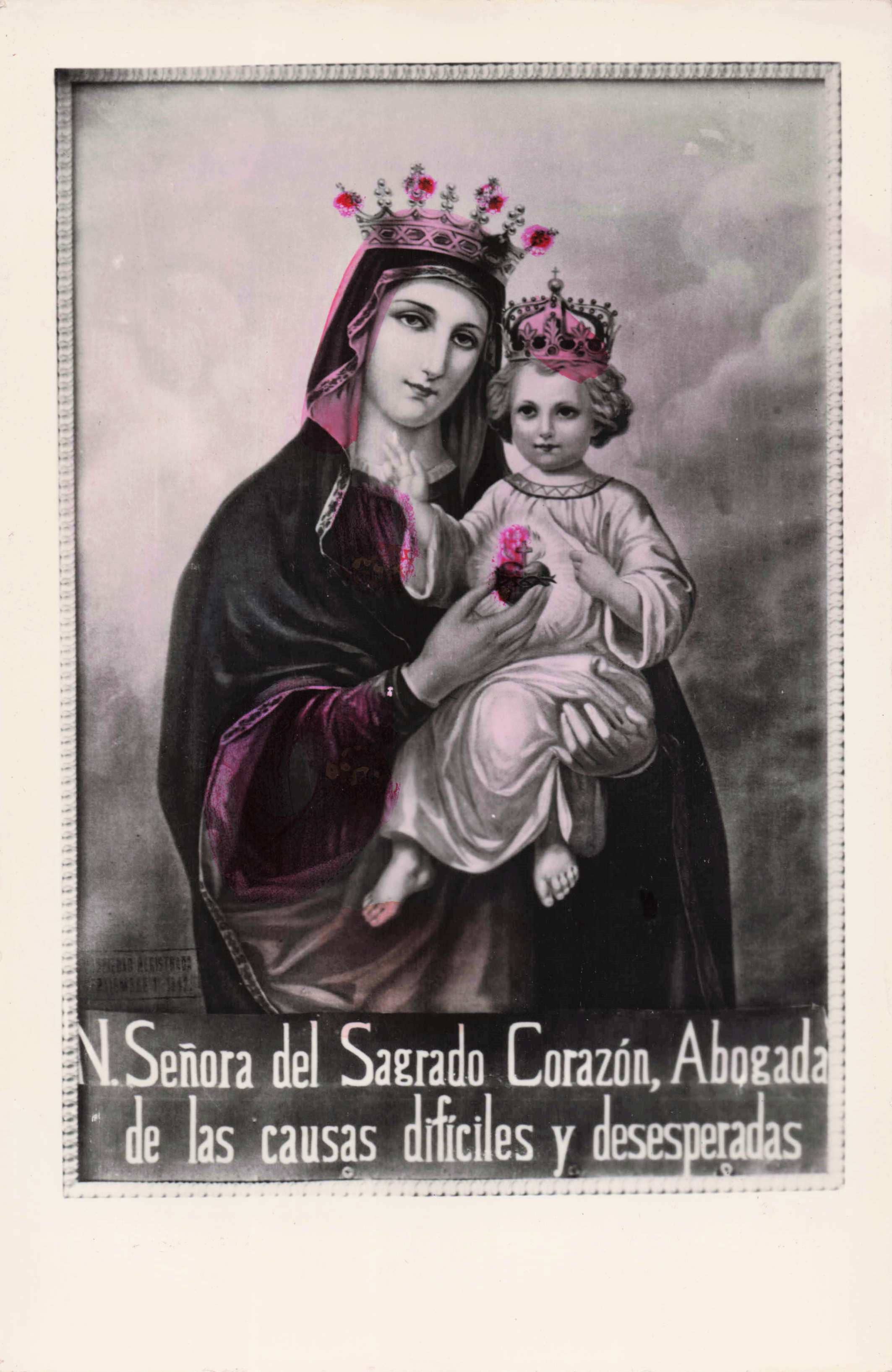 Tesoros Trading Company - Wholesale Religious Card -  Religious Hand-Tinted Card, Mx.- Asst. Virgin Maria Images3