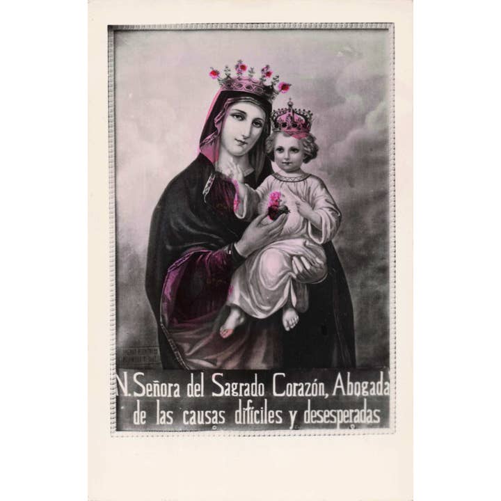 Tesoros Trading Company - Wholesale Religious Card - Religious Hand-Tinted Card, Mx.- Asst. Virgin Maria Images3
