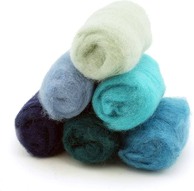 Woolbuddy - Wholesale Craft Supplies - Corriedale Wool Fiber Sampler – Natural Roving for Spinning 2