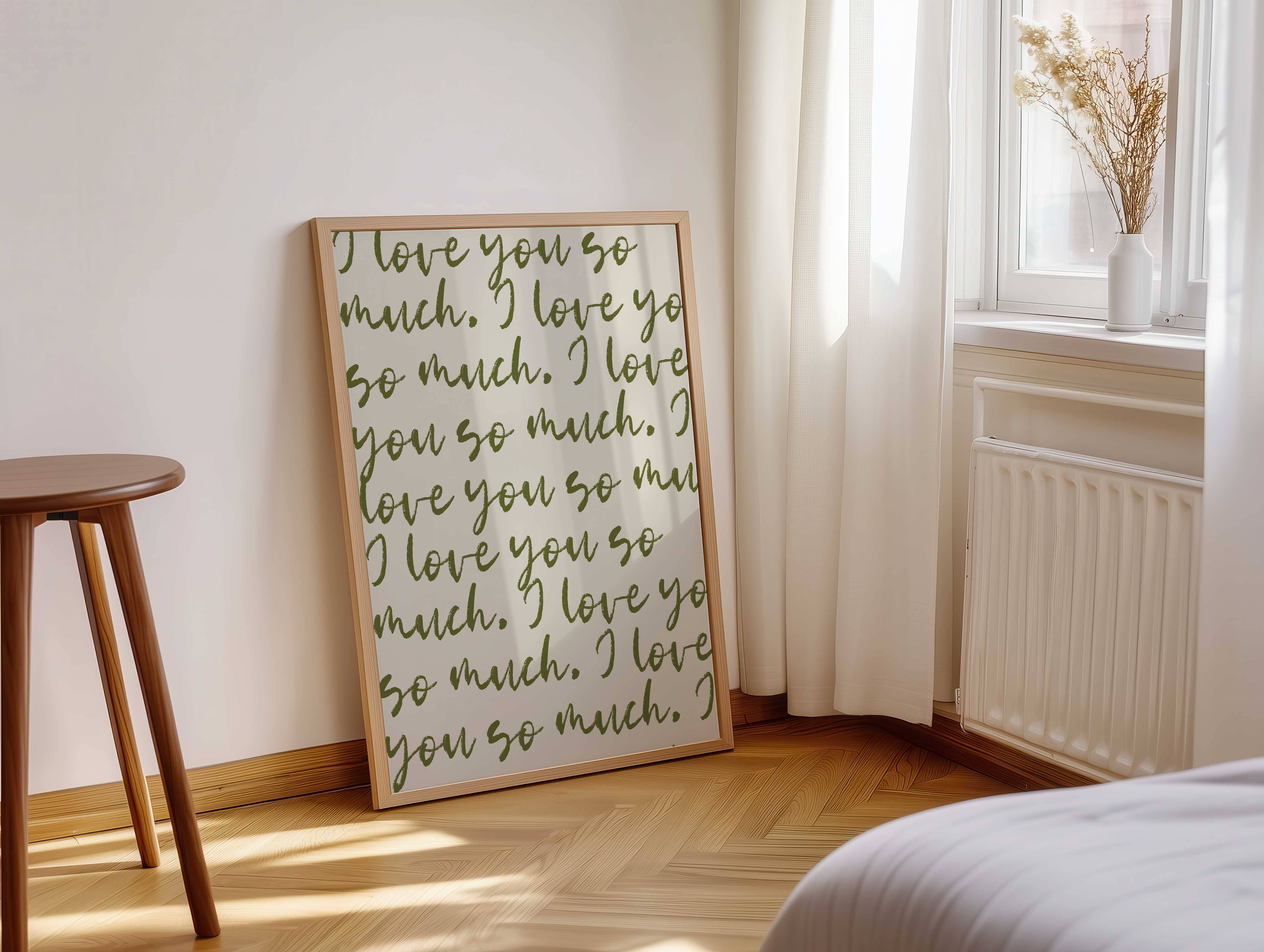 D'LUXE PRINTS - Wholesale Art Print - I Love You So Much Print5