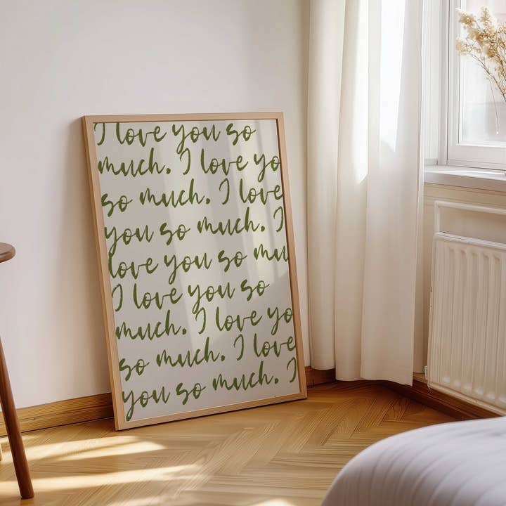 D'LUXE PRINTS - Wholesale Art Print - I Love You So Much Print5