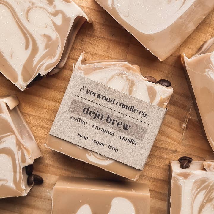 Everwood Candle Co. - Wholesale Bar Soap - 'Deja Brew' Soap Bar 120g