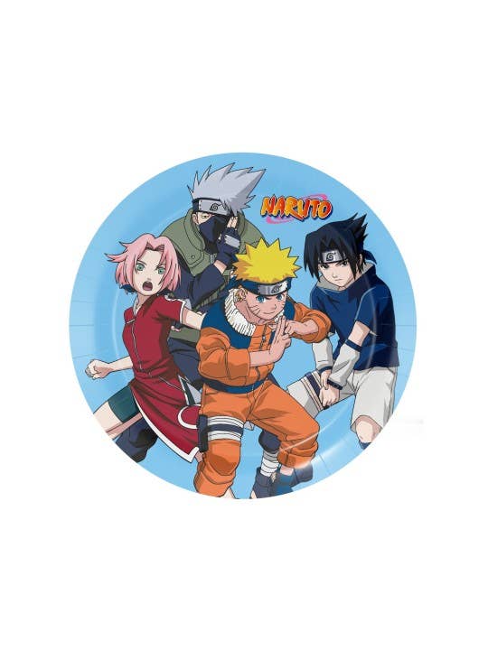 Fiestora - Wholesale Disposable Plate - 8 Plates 18 cm Naruto