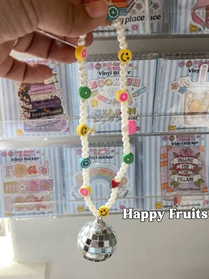 Charme de Voiture Boule Disco Fruits Joyeux pour la vente par Sun Moon & Stars Co.