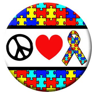 Say It in A Snap Jewelry – wholesale Keepsake coin/token – Say It In A Snap - Autism Awareness Themed Card  with Snap2