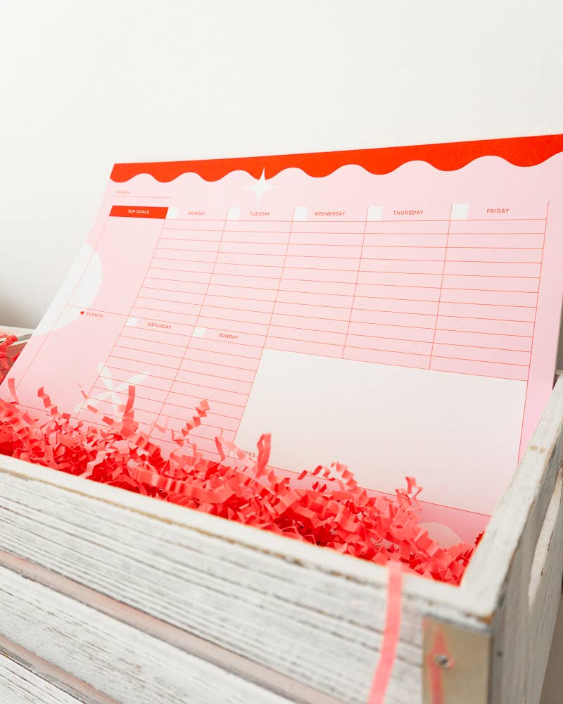 Creative Goodie - Wholesale Planner - A4 Weekly planner pad with tasks, goals, events, and notes1