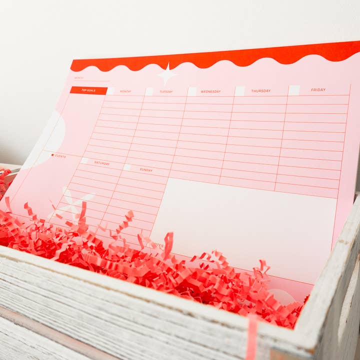 Creative Goodie - Wholesale Planner - A4 Weekly planner pad with tasks, goals, events, and notes1