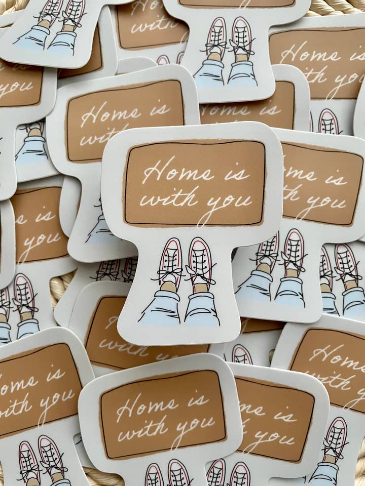 Home Welcome Mat Sticker for wholesale by Lauren Amy Design