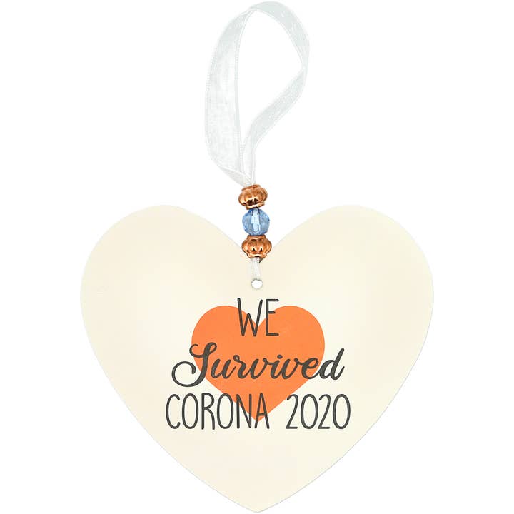 Pavilion - Wholesale Ornament - We Survived - 3.5" Heart-Shaped Ornament