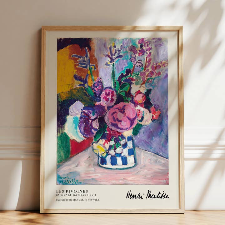 Henri Matisse Les Pivoines - Peonies for wholesale by Seven Icons Store