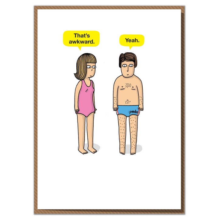 Mungo And Shoddy – wholesale Birthday card – That's Awkward! Funny Rude Birthday Card