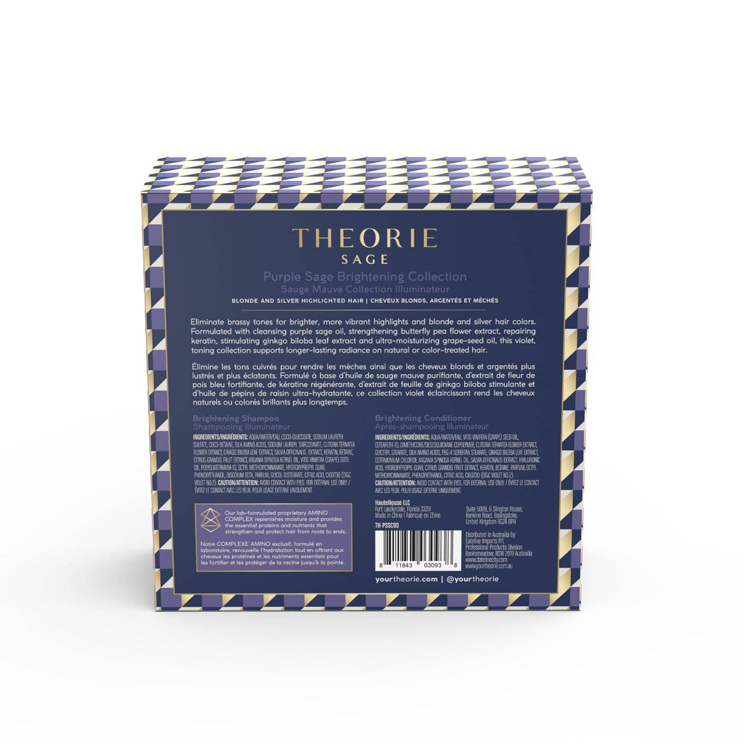 THEORIE - Wholesale Hair conditioner - Purple Sage Brightening Shampoo & Conditioner Travel Set3