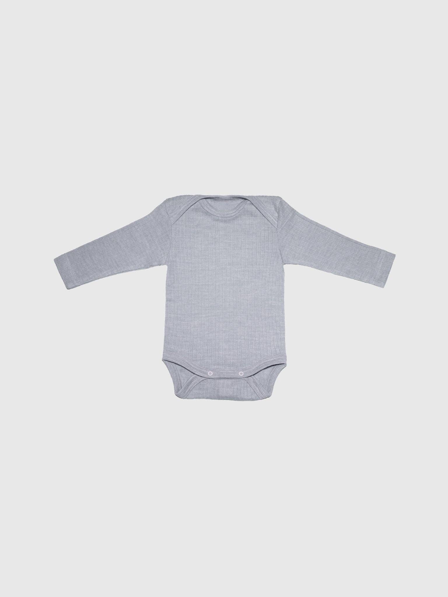 MINI LILA - Wholesale Bodysuit (Non-Footed) - Baby - Organic Cotton, Merino Wool and Silk Long-sleeved Onesie1