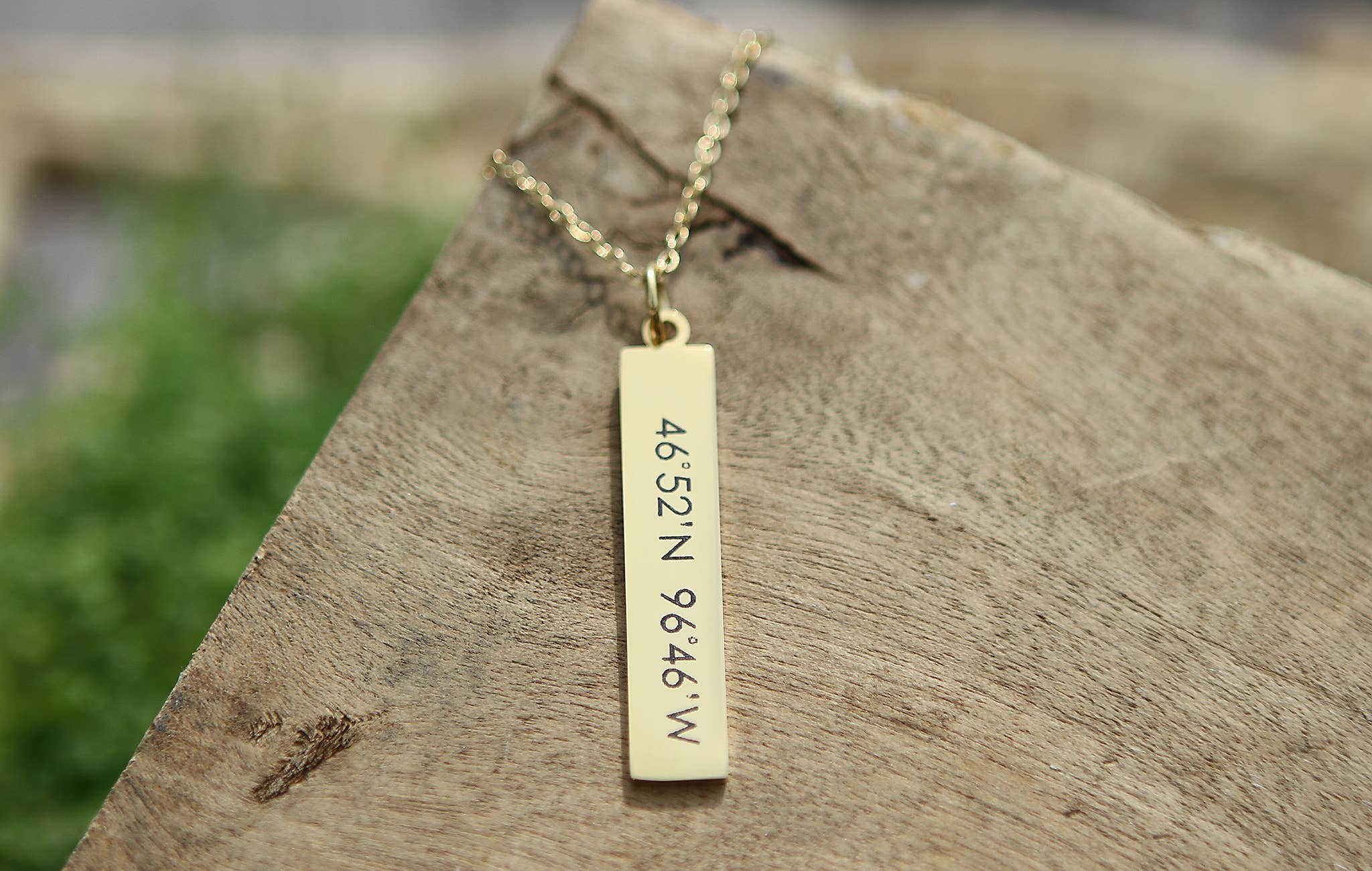 Jennifer Dahl Designs LLC - Wholesale Pendant/Charm Necklace - Custom Latitude Longitude Engraved Bar Necklace2