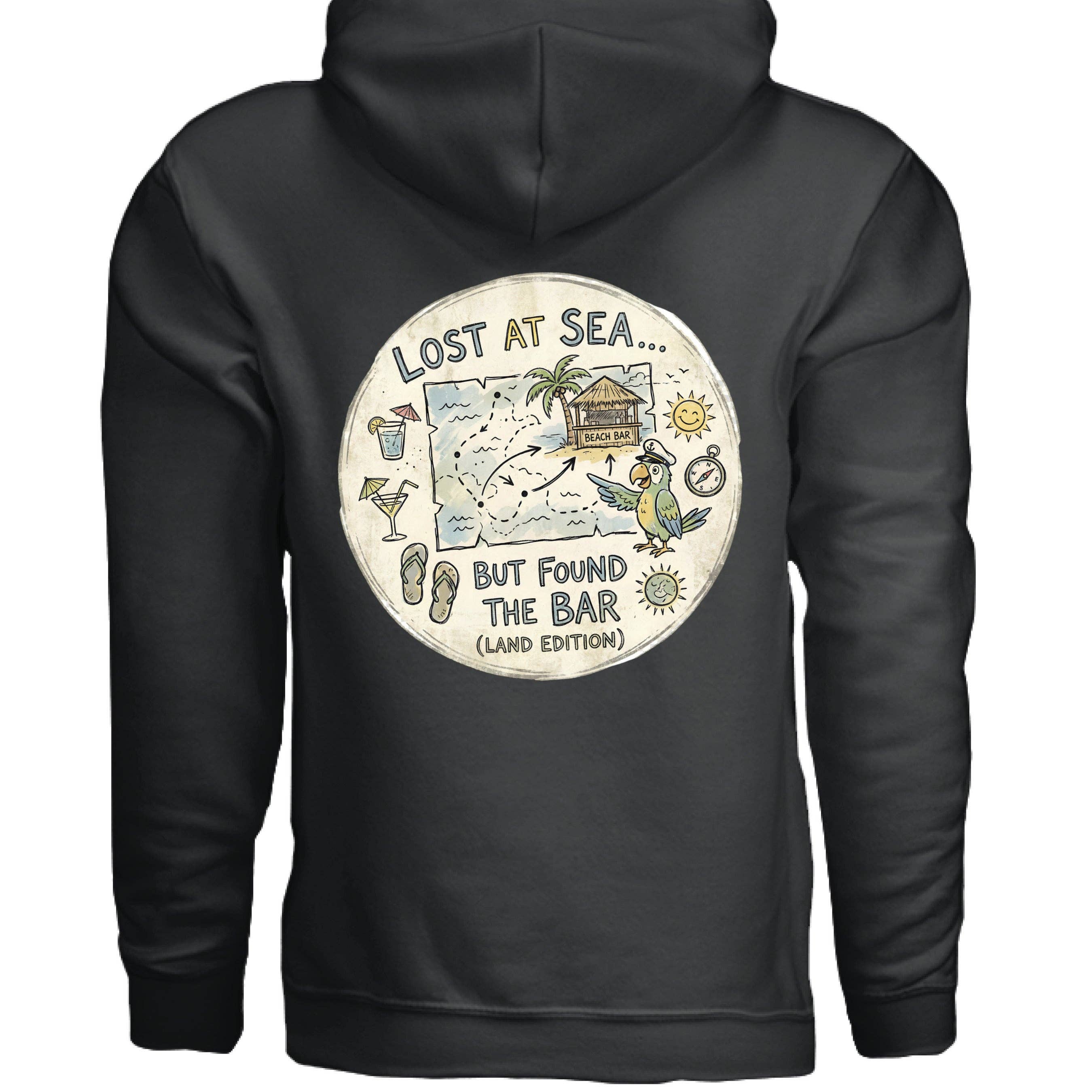 Land Pirate - Vendita all'ingrosso Felpa con cappuccio - Unisex - Felpa con cappuccio "Lost at Sea"6