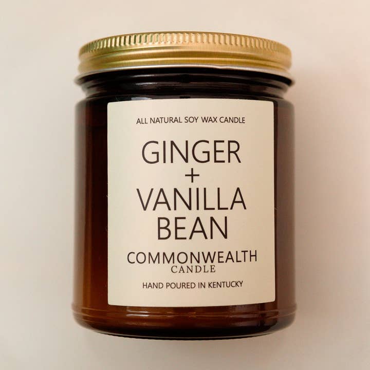 Ginger + Vanilla Bean for wholesale by Commonwealth Candle