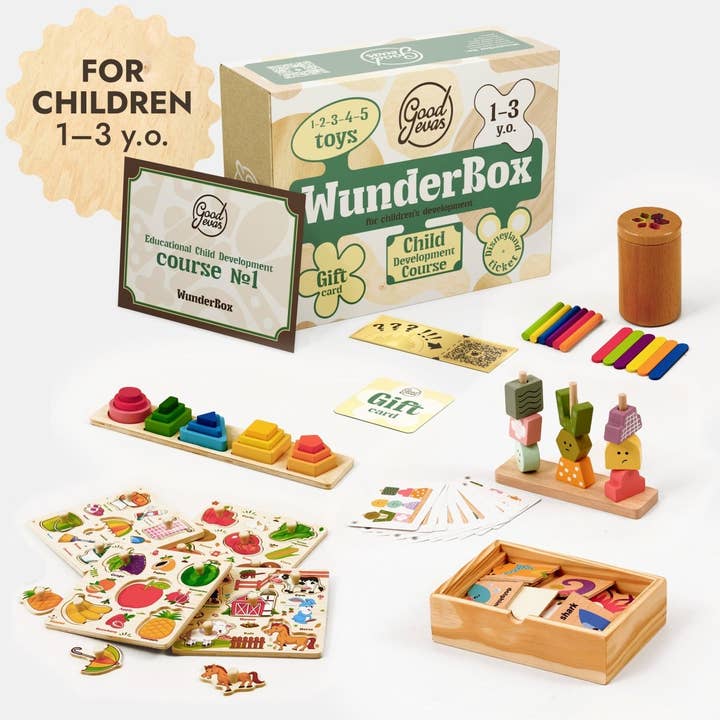 WunderBox 1-3 ans - box de développement pour tout-petits pour la vente par Goodevas