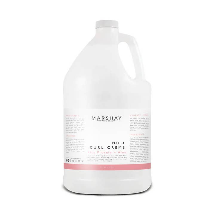 Marshay Organic Beauty - Vente Gel/mousse de coiffage - Crème Boucles Hydratante + Réparatrice No.4 1 Gallon0