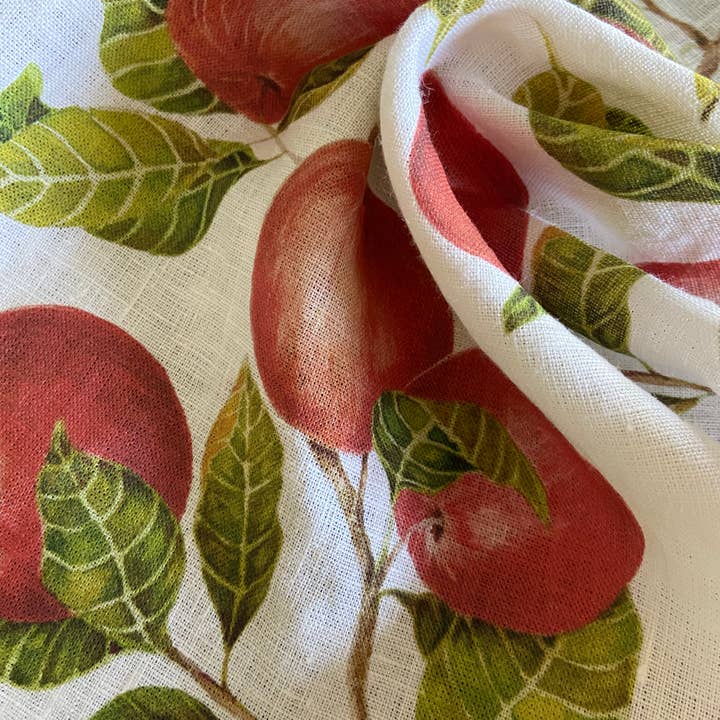 Sarah Rose - Wholesale Tea Towel - Apple Organic Linen Tea Towel3