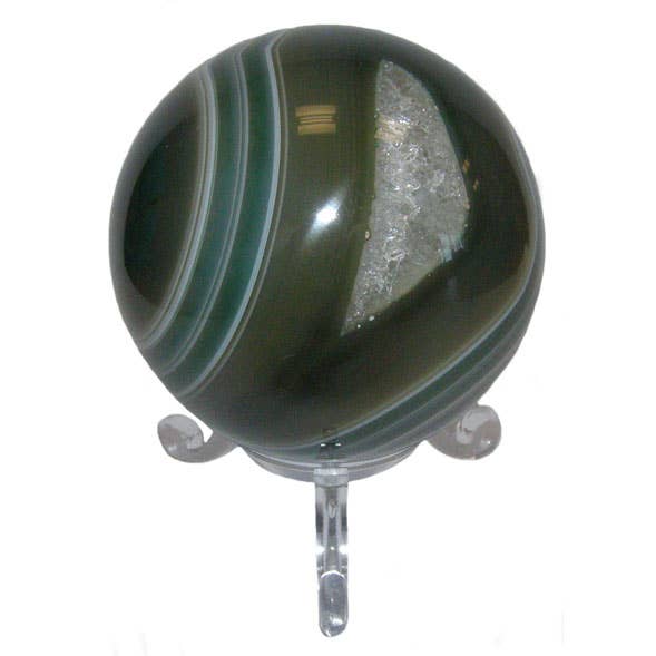 Sfera in agata verde per la vendita all'ingrosso da parte di Crystal Magick Wholesale Ltd