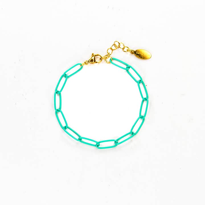 Savvy Bling - Wholesale Link & Chain Bracelet - Enamel 16+ Colors paperclip chain link bracelet1