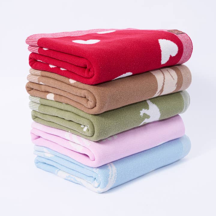 SwaddleAn - Wholesale Bedding Blanket - Kids & Baby - 100% Cotton Western Baby Blanket, Knitwear 2 Sides Cactus7