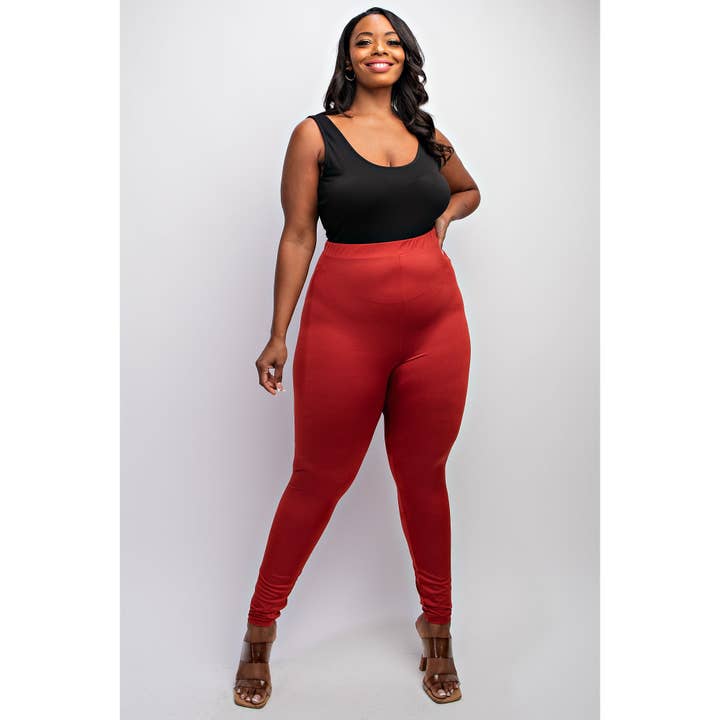 PLUS SIZE HIGH RISE LEGGINGS for wholesale by The Curve LA