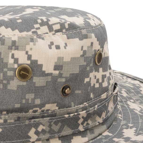 Selini New York - Wholesale Bucket Hat - Unisex - Wide Brim Camo Boonie Hats3
