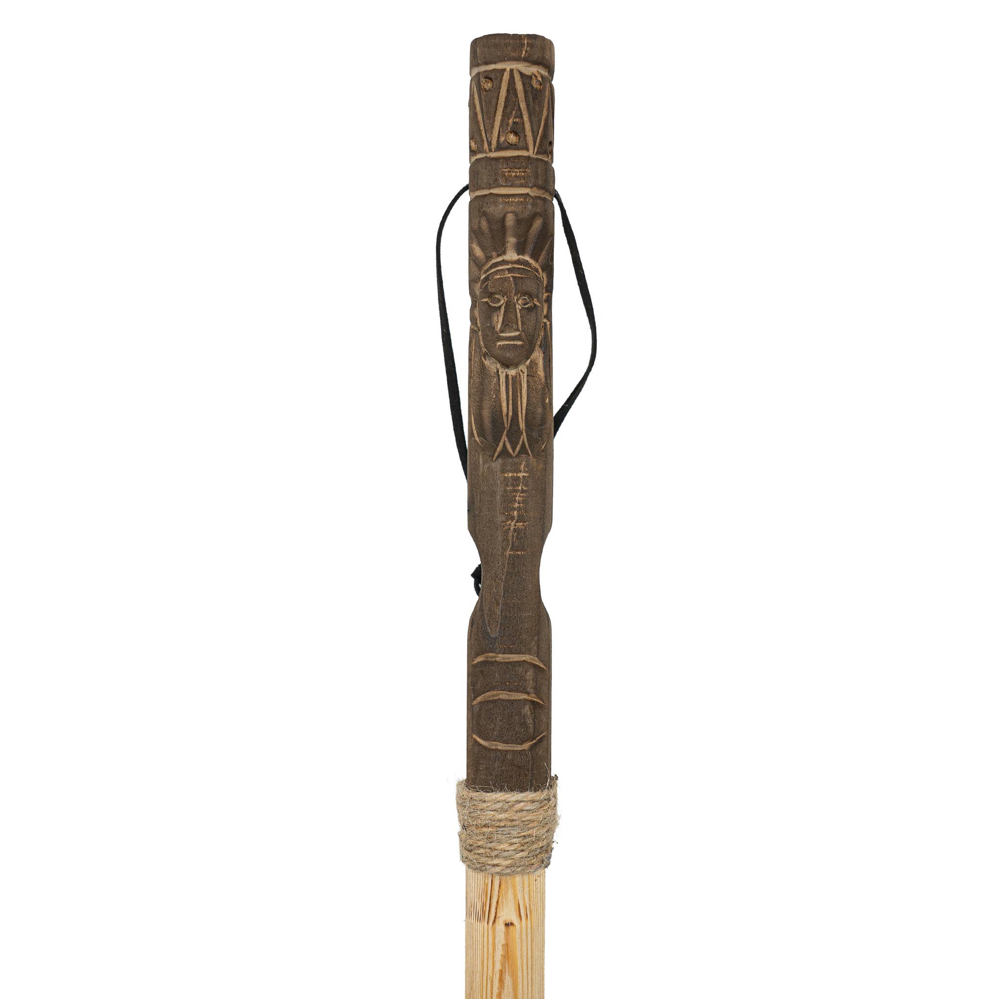 Pawnee Bill’s - Wholesale Sporting Accessories - Carved Totem Walking Sticks w/ Compass1
