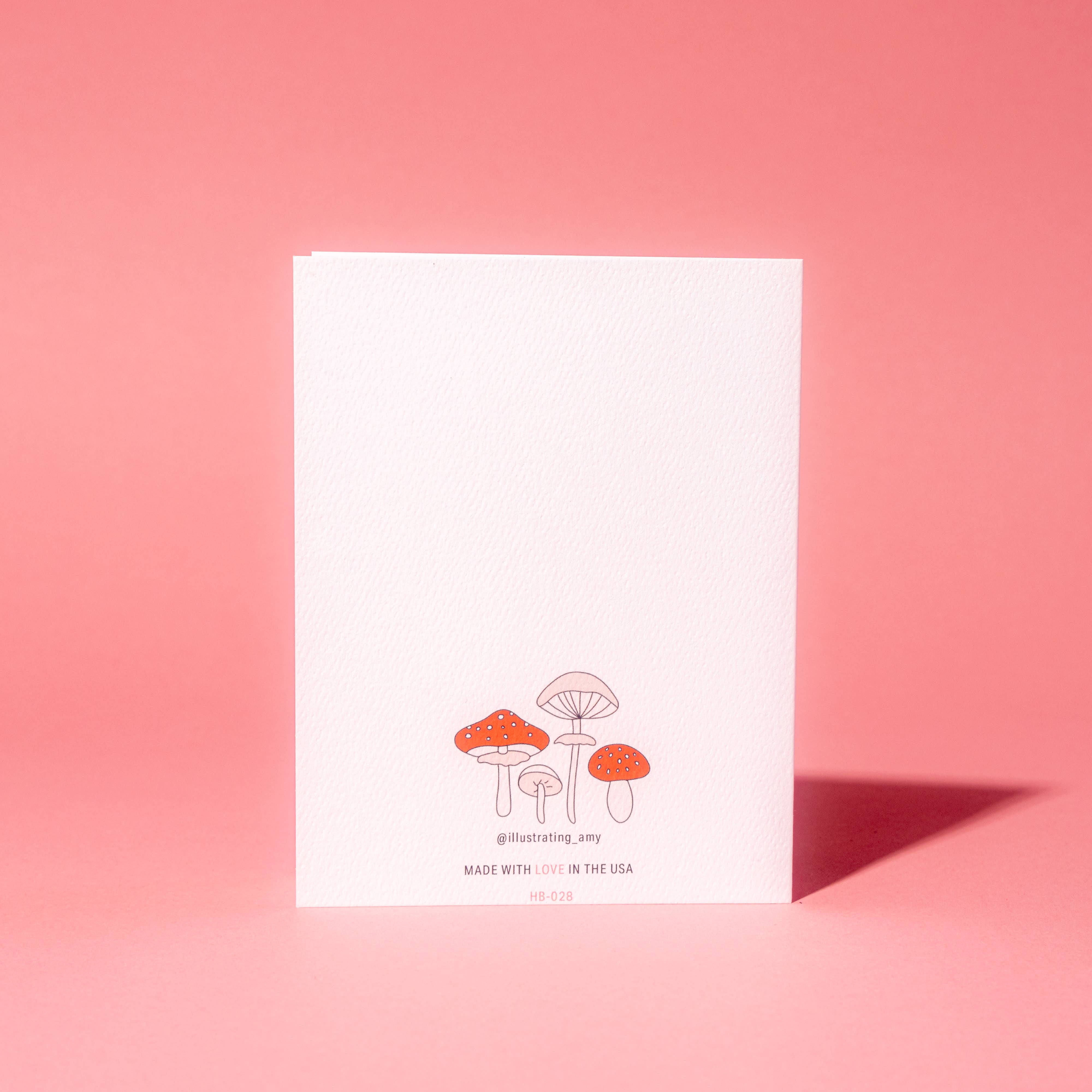 Illustrating Amy - Wholesale Birthday Card - Mushroom Birthday Card3