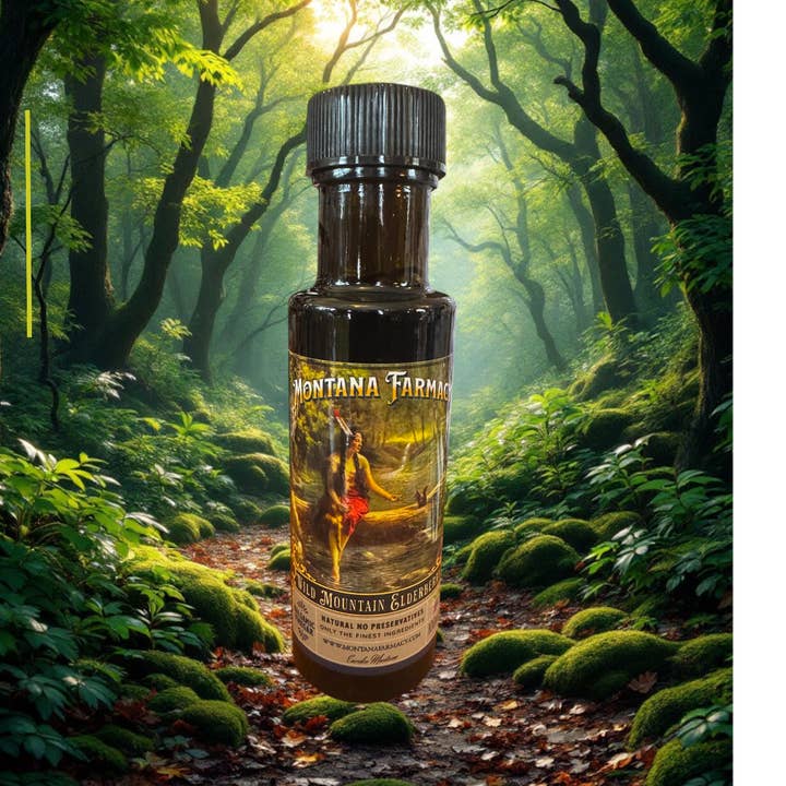 MTN Elderberry Dark Balsamic Vinegar Maiden Vintage Camp 100 for wholesale by Montana Farmacy