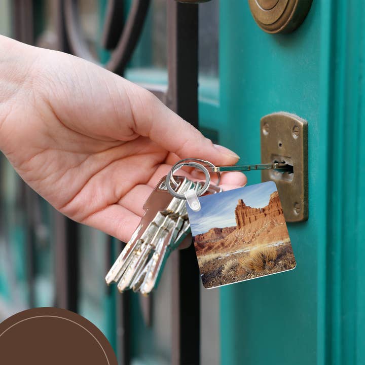 3dRose - Wholesale Keychain - Unisex - 3dRose, Chimney rock formation, Capitol Reef, Utah, USA - US45 SSM0474 - Scott T. Smith, Key Chain5