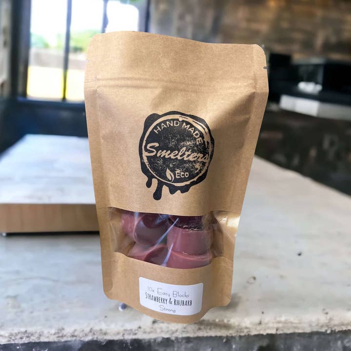 Duftwachs, Erdbeere und Rhabarber, Easy Blocks, 90 g für den Großhandel von Smelters