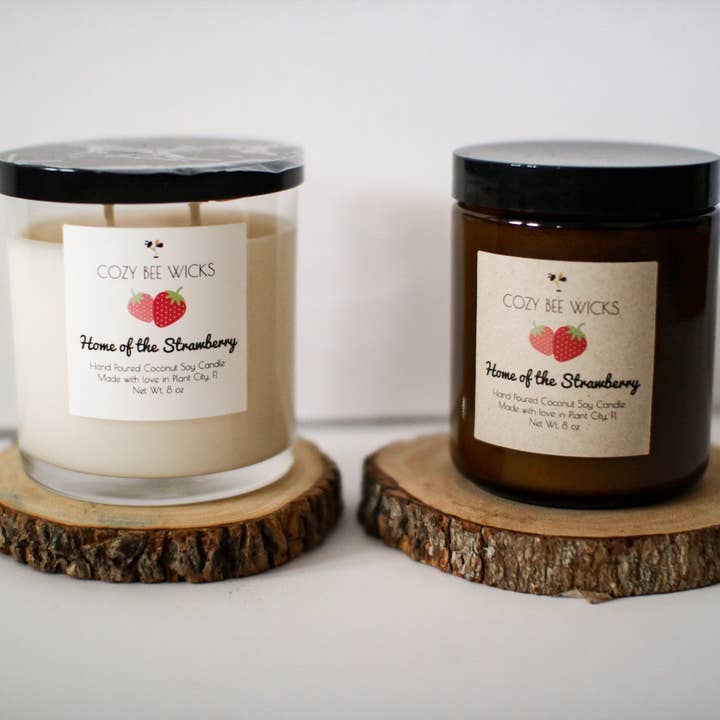 Home of the Strawberry for wholesale by Cozy Bee Wicks