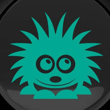 Adorable Hedgehog Fuel Cap Car Sticker for wholesale by WinsterCreations™