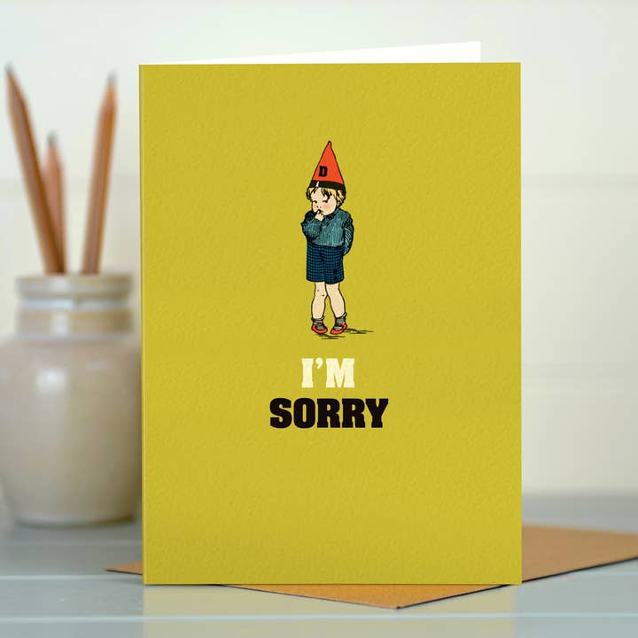 Carte L&G113 Je suis désolé pour la vente par The Typecast Gallery