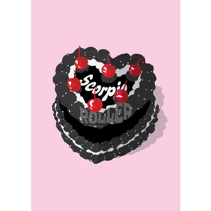 Ruby Roller Art - Wholesale Kunstprint - Esthetische harttaart met kersen sterrenbeeld kunstprint13