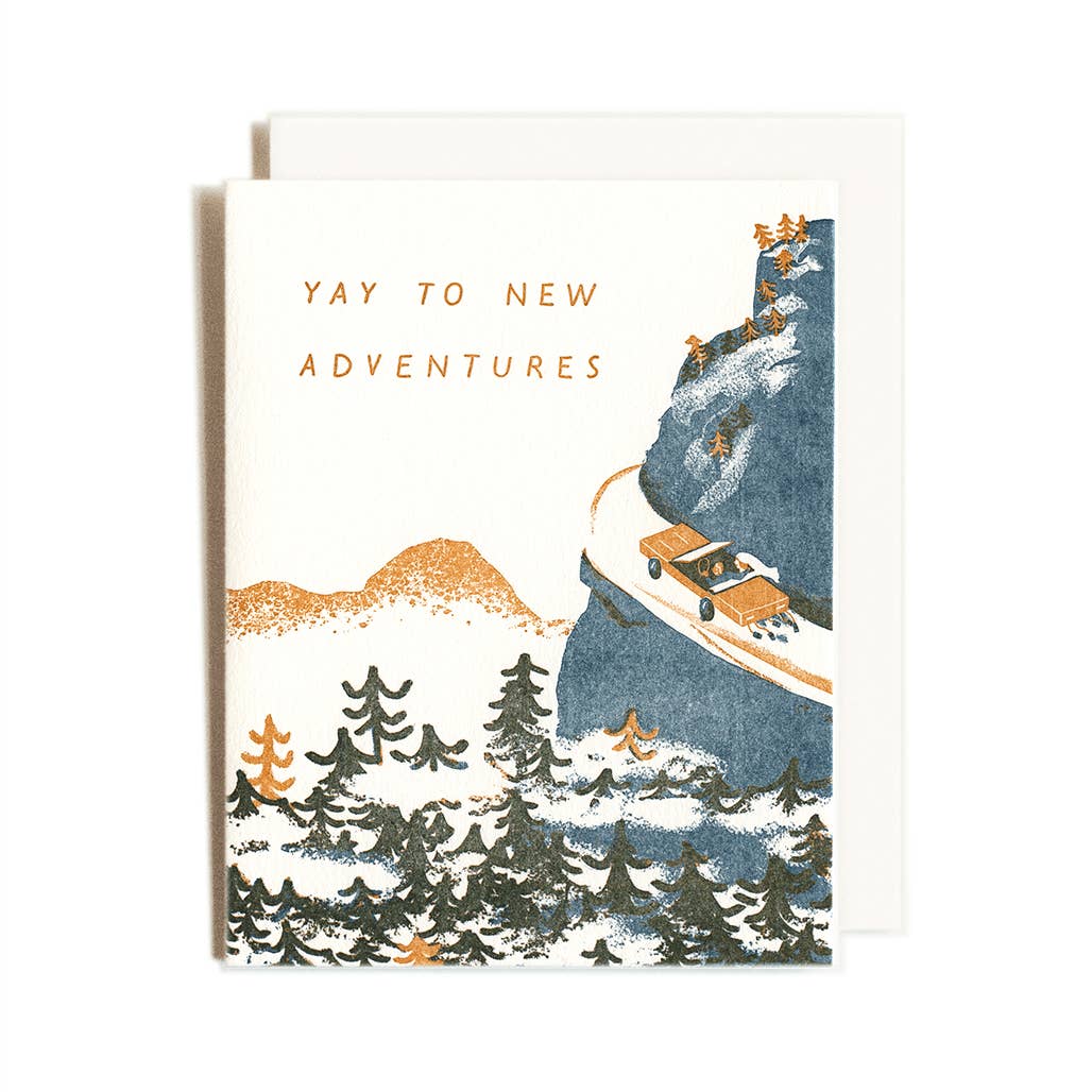 Homework Letterpress Studio - Wholesale Wedding Card - New Adventures | Wedding | Greeting Card