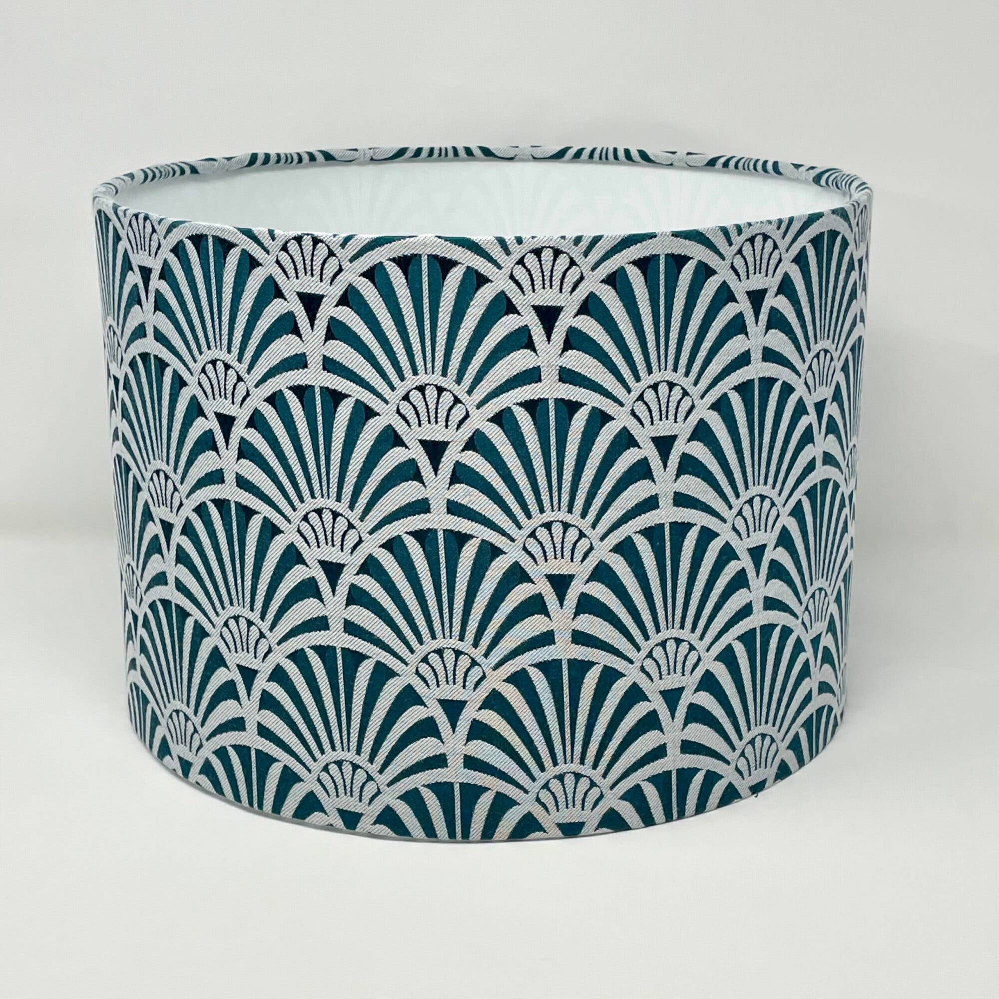 Fait Par Moi - Wholesale Lamp Shade - Zellige Teal Drum Lampshade