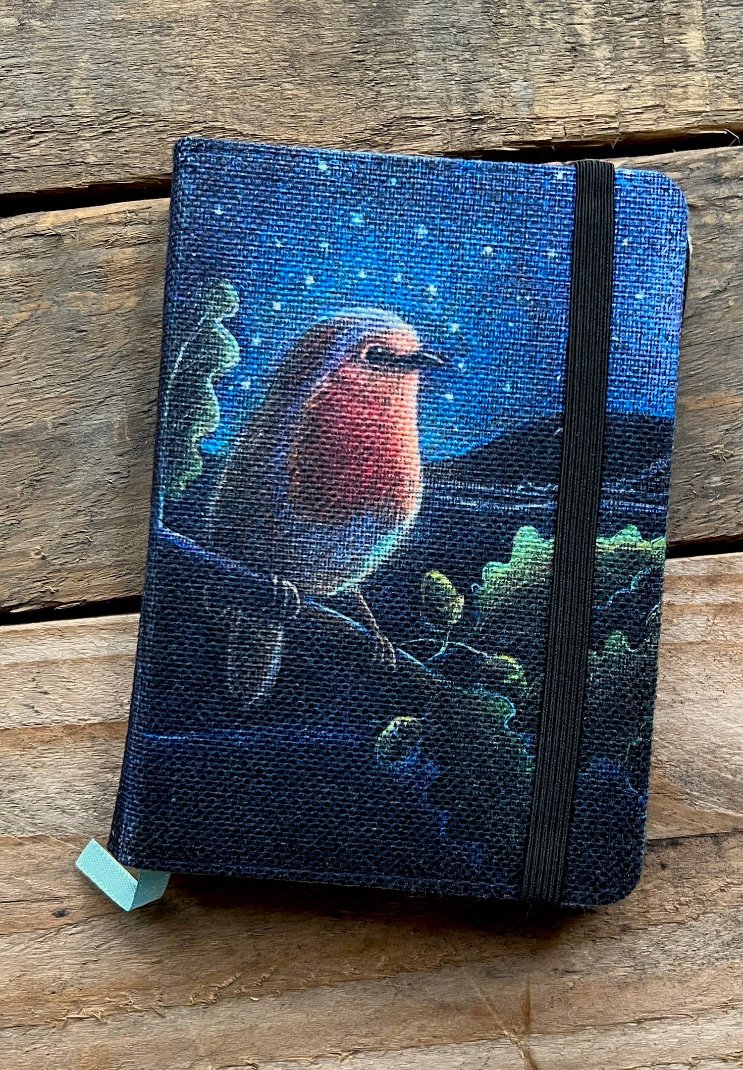 Hannah Willow Art – wholesale Notebook – Birds notebook in rose petal soft feel finish A6 0