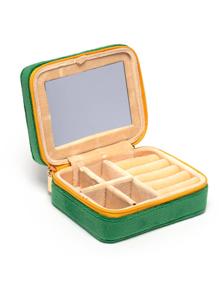 Living Royal - Wholesale Jewelry Box/Organizer - Velvet Jewelry Zip Case / Organizer - "Press for Champagne"2