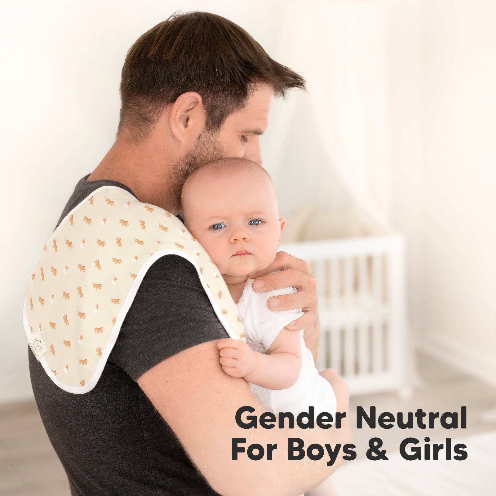 Roarsome KeaBabies 5-Pack Softe Burp Cloths for wholesale on Faire7