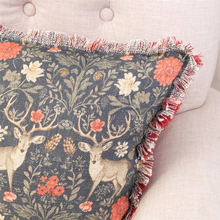 Audrey's Home & Gift - Wholesale Lumbar Pillow - Lumbar Pillow - Balmoral Deer Print (Pk/02)1