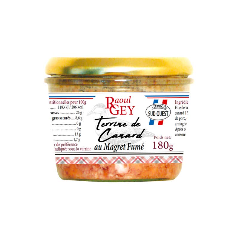 Maison RGEY - Vente Conserve de fruits - Terrine Magret Canard 180 g - Raoul Gey - 53041