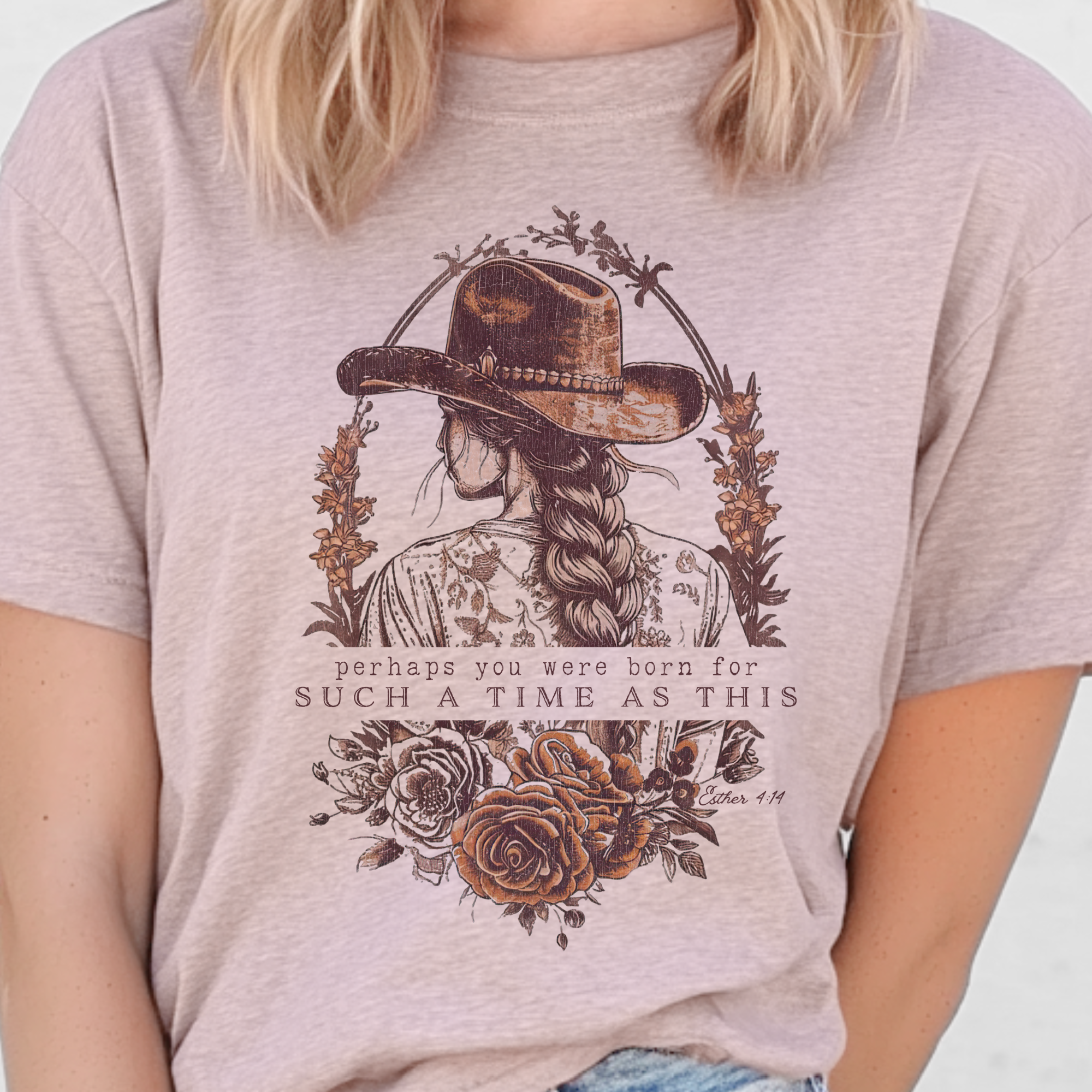 Par.tees by Party On! - Wholesale T-shirt met print - Dames - Westerse Cowgirl Bloemrijke Inspirerende Country Graphic T-shirt3