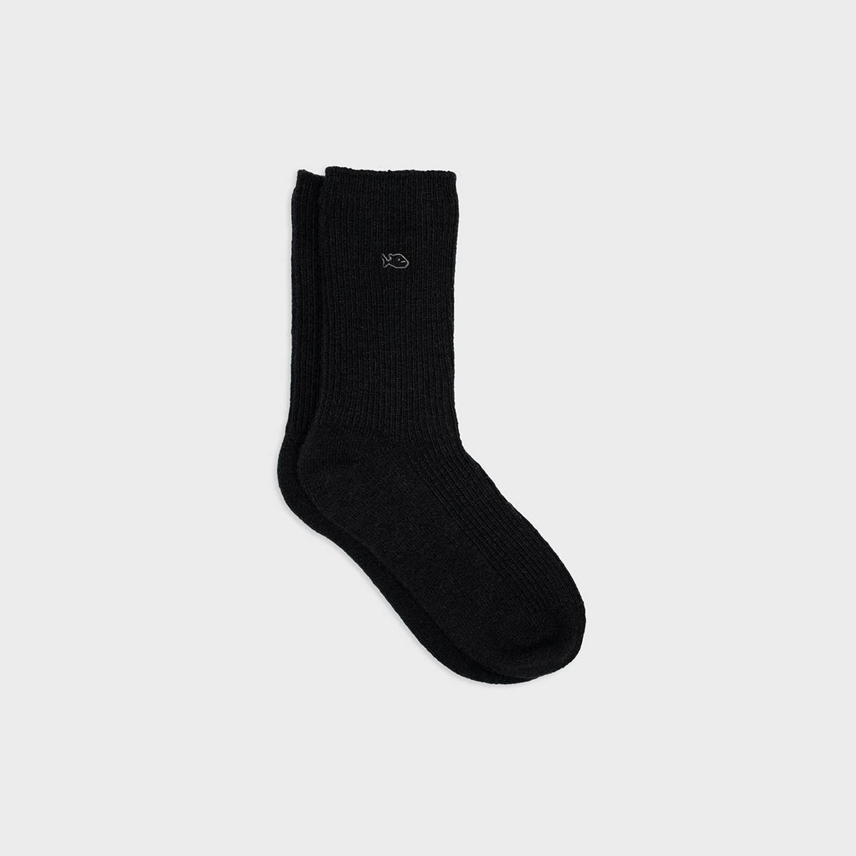 BILLYBELT - Vente Chaussettes – femme - Chaussettes En Laine Avec Angora Noir