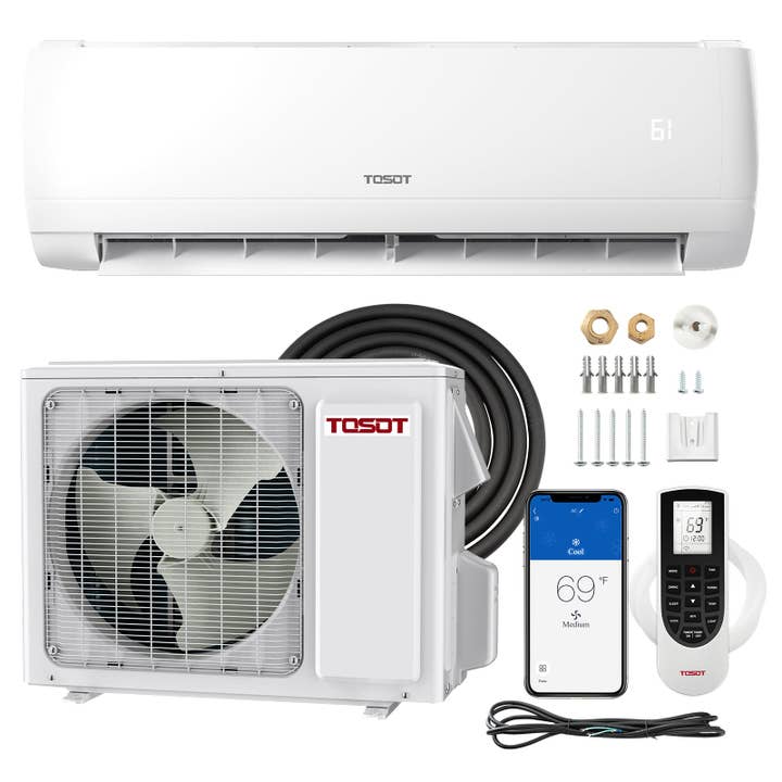 TOSOT - Wholesale HVAC Supplies - 9,000 BTU Mini-Split Heat Pump Air Conditioner-120V