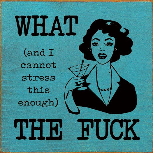 SAWDUST CITY – Großhandel Schilder – What (und ich kann es wirklich nicht genug betonen) The Fuck Holzschild3